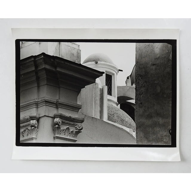 Vintage circa 1990's photograph on heavy paper by Eric C. Weller (20th century) Texas. Semi glossy photograph of old stone...