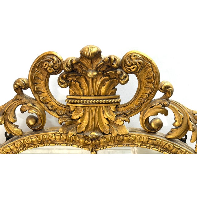 Fine French Régence / Neoclassical Style Giltwood Mirror Paris, circa 1925 For Sale - Image 12 of 18
