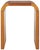 Wood Liasonya Curved Waterfall Accent Table in Natural For Sale - Image 7 of 7