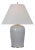 Thomas O'Brien by Visual Comfort Signature Opera 30" Table Lamp in Polar Blue Crackle with Linen Shade For Sale