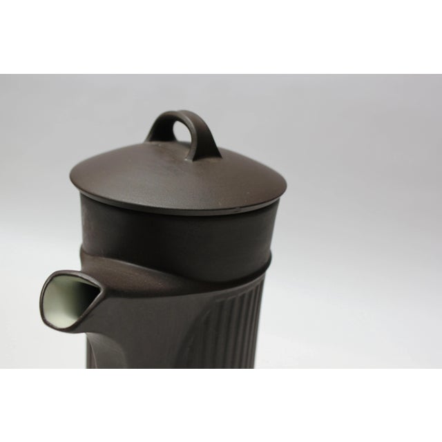Dansk Designs Early Jens Quistgaard for Dansk Flamestone Coffee / Tea Set For Sale - Image 4 of 13