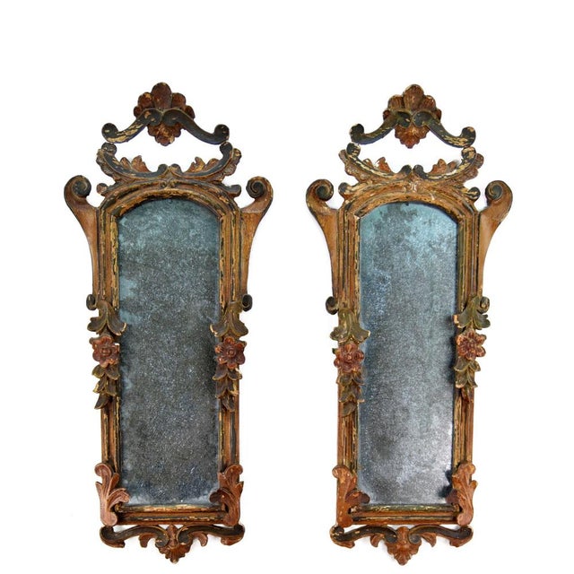 18th Century Venetian Mirrors, Set of 2 For Sale - Image 4 of 4