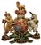 British Royal Coat of Arms Wall Plaque, 1950s For Sale