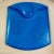 Mid-Century Briard Peacock Blue Pageant Glass Serving Tray, 1964 For Sale - Image 9 of 10