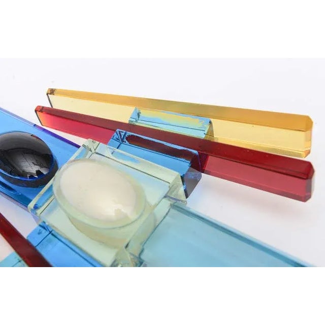 Vintage Murano Signed Venini Rare Glass Sword Sculpture Italian For Sale - Image 9 of 10