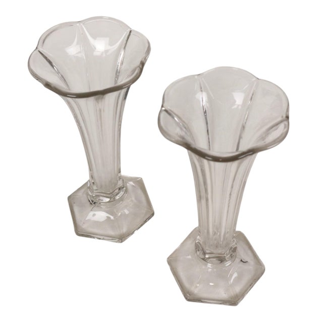 Art Deco Luxval Americain Vases from Val Saint Lambert, 1935, Set of 2 For Sale - Image 13 of 14