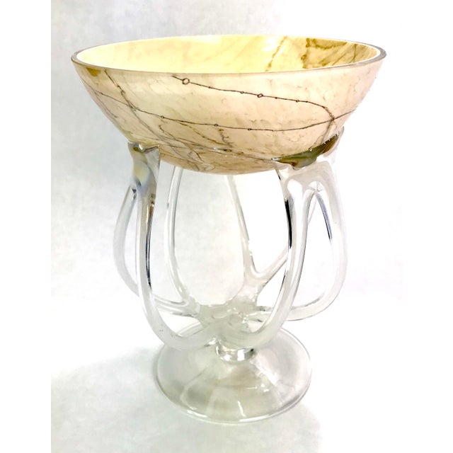 Late 20th Century Jozefina Krosno Blown Glass Octopus Polish Art Glass