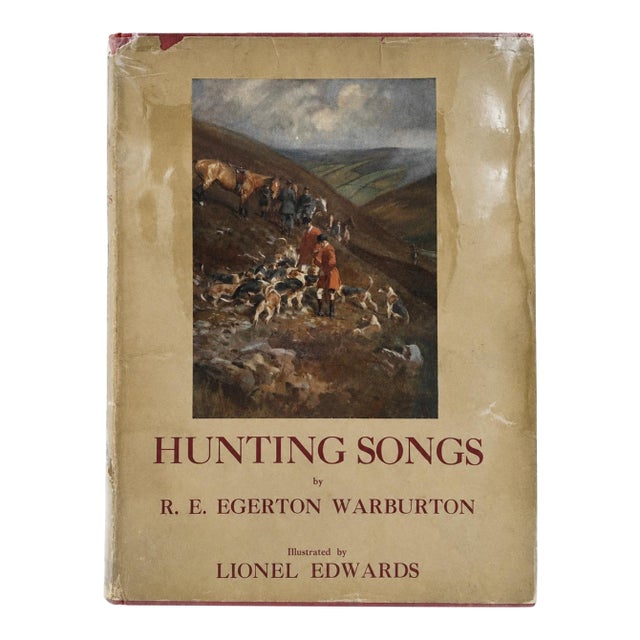 Hunting Songs r.e. Egerton Warburton 1925 Hardcover Lionel Edwards Sporting Book For Sale