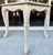 1980s Pair of French Provincial-Style Side Tables With Marble Tops and Carved Wooden Legs For Sale - Image 5 of 7