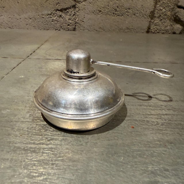 For your consideration, an antique or vintage silver-plated alcohol spirit burner, which historically served multiple...