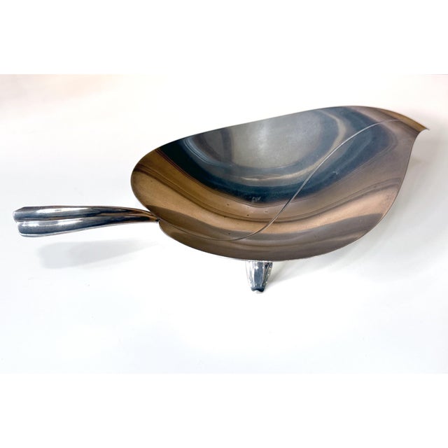 Metal Late 20th Century Sterling Silver Tray in Leaf Form by Tiffany & Co. For Sale - Image 7 of 16