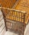 Vintage Scorched Bamboo Settee Bench For Sale - Image 9 of 9