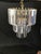 Metal Mid 20th Century Italian Mid-Century Modern Three Tiered Clear Lucite Waterfall Chandeliers - A Pair For Sale - Image 7 of 8