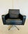 Vintage Danish Black Leather Swivel Chair by Georg Thams For Sale - Image 6 of 18