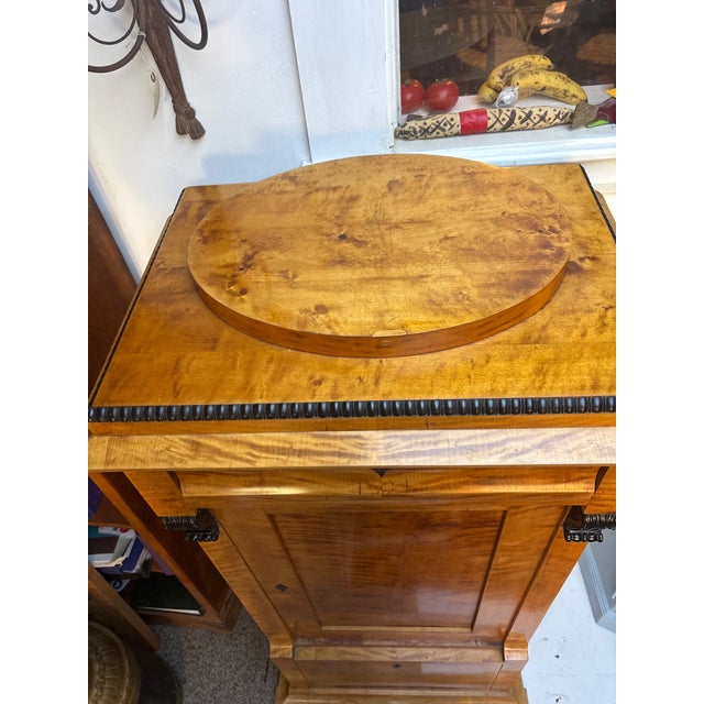 Wood Mid 19th Century Biedermeier Style Tall Cabinet For Sale - Image 7 of 15