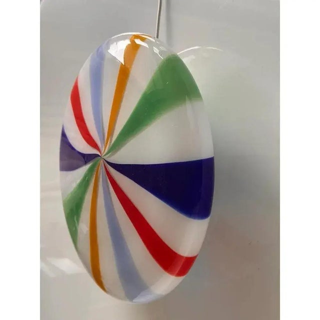 Italian Swirls Murano Glass Wall Sconce by Simoeng For Sale - Image 4 of 9