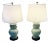 1940s Chinese Celadon Green Ceramic Table Lamps - A Pair For Sale