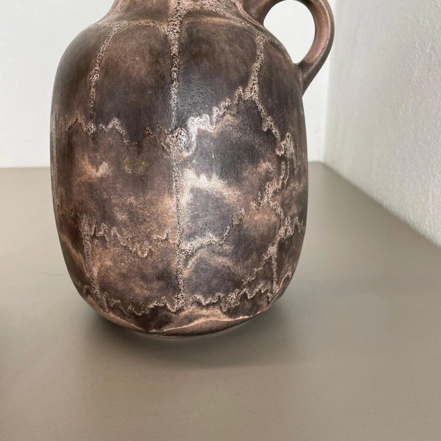 Abstract German Fat Lava Pottery Vases from Ruscha, 1960s, Set of 2 For Sale - Image 13 of 18