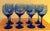 Glass Libbey Dark Blue Glasses - Set of 8 For Sale - Image 7 of 7