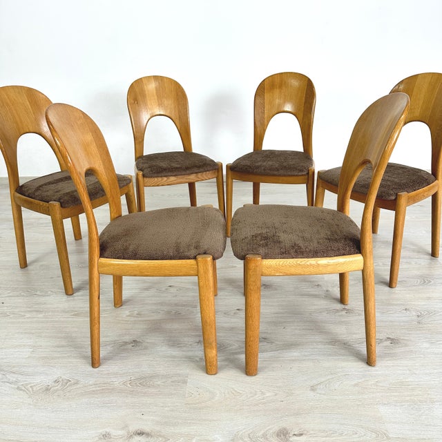 Wood Danish Dining Chairs by Niels Koefoed – Set of 6 For Sale - Image 7 of 11
