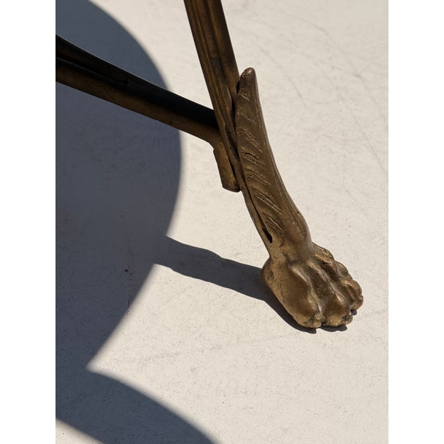 Brass and Black Granite Gueridon Table For Sale In Los Angeles - Image 6 of 12