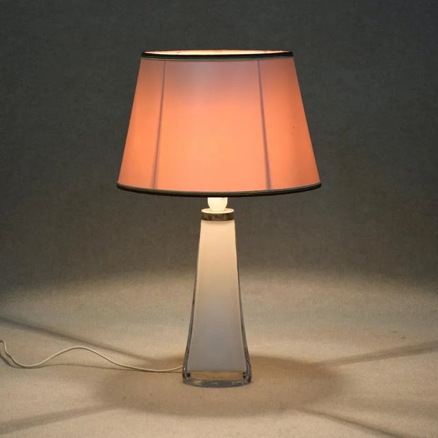 1960s Swedish Table Lamp by Carl Fagerlund for Orrefors, 1960s For Sale - Image 5 of 9