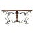 Spanish Colonial Console Table, Forged Iron & Oak, Italy, 1990s For Sale