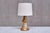 This rare table lamp was designed by Bruno Karlsson and produced by Ego Stengods Ateljé in Sweden during the 1960s. The...