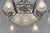 Silver Ollier & Hanots French Art Deco Chandelier 1920s - Frosted Glass & Nickeled Bronze For Sale - Image 8 of 14