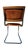 Mid-Century Modern Set of 4 Vintage 1970s Oak, Chrome & Cognac Suede Cantilever Dining Chairs For Sale - Image 3 of 9