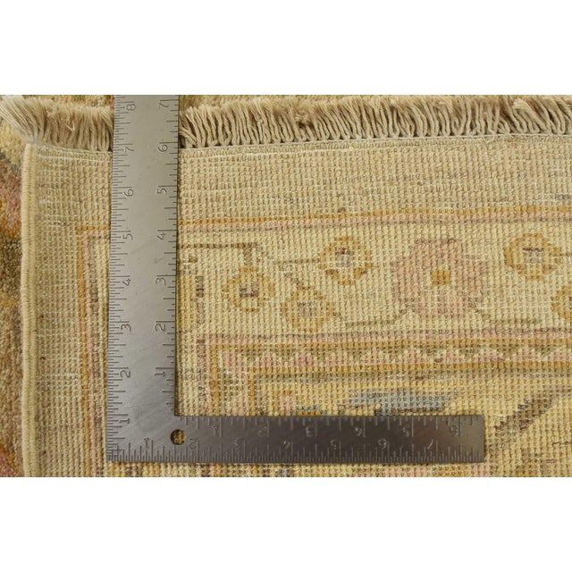 Ziegler Rug 9'1'' X 11'11'' Beige Wool Traditional Hand-Knotted Oriental Carpet For Sale - Image 12 of 12