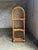 Gorgeous bamboo framed shelf with cane shelves and cane wrapped corners. Nice details and a great size. Could be used in a...
