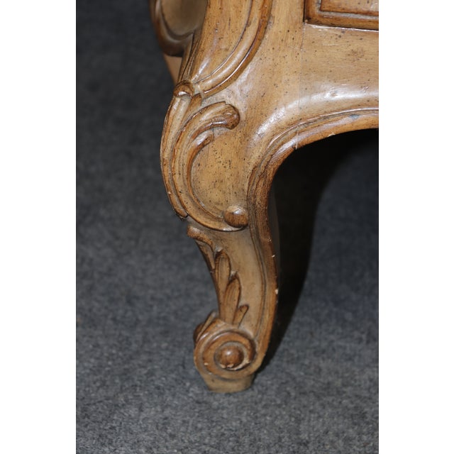 Pair Country French Carved Drawer Commodes by Auffray Furniture For Sale - Image 13 of 14