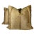 Brunschwig & Fils "Salvator Velvet" in Gold 22" Pillows-a Pair For Sale