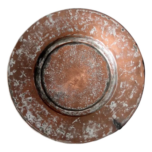 Antique Hammered Copper Bowl For Sale