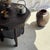 Textile Large Round Pink Japanese-Style Rattan and Natural Linen Pendant Light For Sale - Image 7 of 18