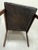 Mid-20th Century Black, Button-Tufted, Faux Leather Accent Chair With Wooden Legs & Arms - Vintage Charm! For Sale - Image 13 of 15