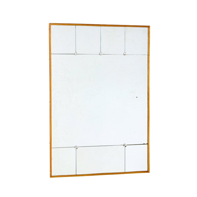 Mid-Century Modern Mid-Century Modern Swedish Segmented Mirror in Beech Frame, 1960 For Sale - Image 3 of 7