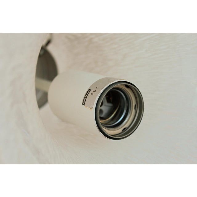 Glass White Murano Glass Pendant Lamp from Doria, 1970s For Sale - Image 7 of 18