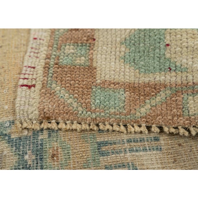 Turkish Mini Rug Oriental Hand Knotted Vintage Rug 1'7" x 3'2" #21063 For Sale In Houston - Image 6 of 8