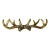 Vintage Rustic Adirondack Arts & Crafts Faux Antler Wall Mounted Hooks. For Sale