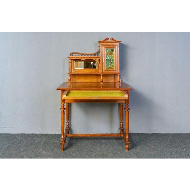Art Nouveau Desk in Pine For Sale - Image 5 of 18
