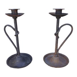 Example of Spanish Revival Candlestick Holders and Votive Holders