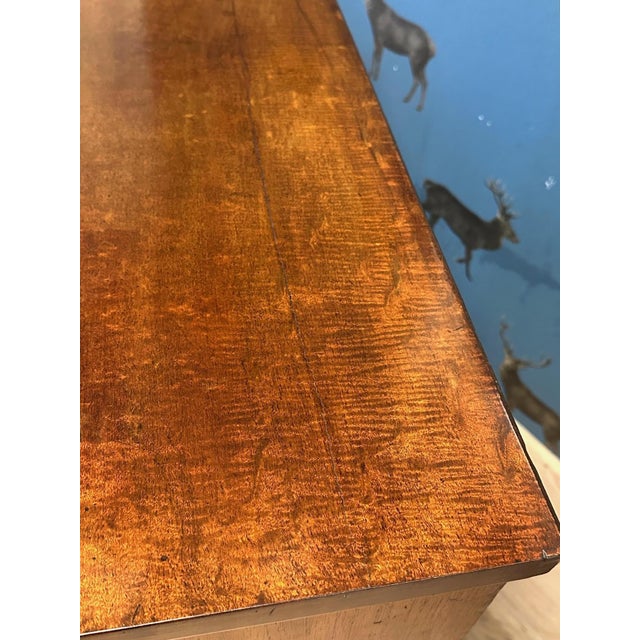 Brown Bowfront Chest of Drawers in Mahogany For Sale - Image 8 of 9