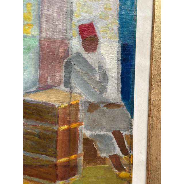 Olle Von Schewen, På gatan i Tetuan, Oil on Canvas For Sale - Image 6 of 18