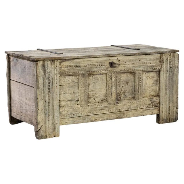 Brown 1780s German Bleached Oak Chest For Sale - Image 8 of 8