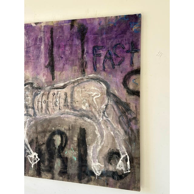 Large Abstract Painting by Roderick Coles For Sale - Image 4 of 11