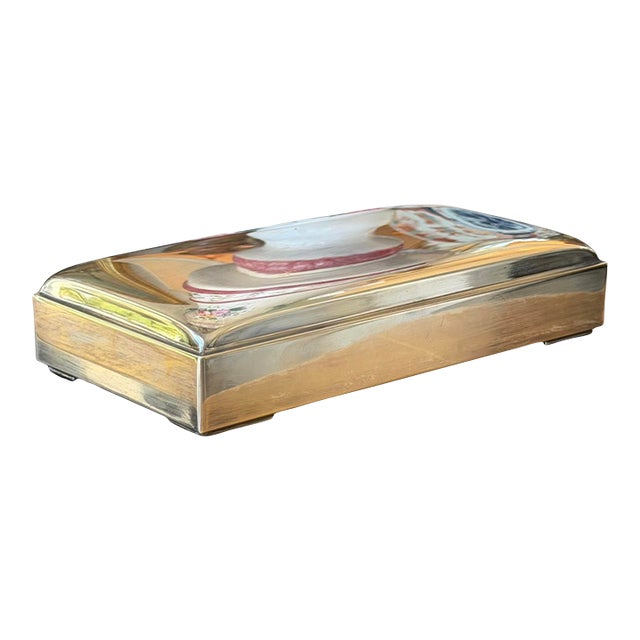 Art Deco Danish Sterling Silver Box by Dragsted For Sale