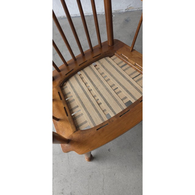 Mid Century High Back Windsor Chair For Sale - Image 10 of 10
