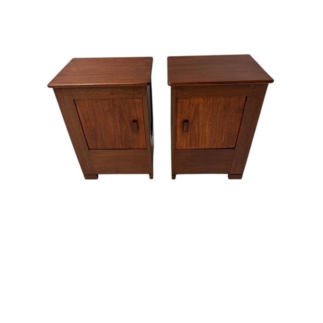 Art Deco Modernist Nightstands by J.A. Muntendam for L.O.V. Oosterbeek, 1920s, Set of 2 For Sale - Image 10 of 12